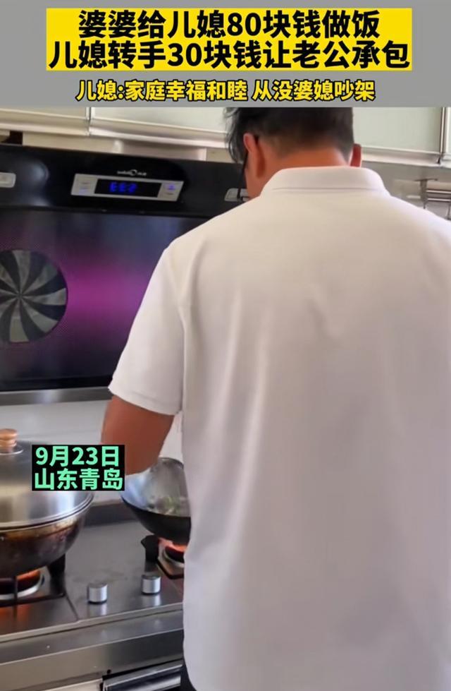 婆婆转账80让儿媳做饭,儿媳转手30让老公干,网友:中间商太黑了
