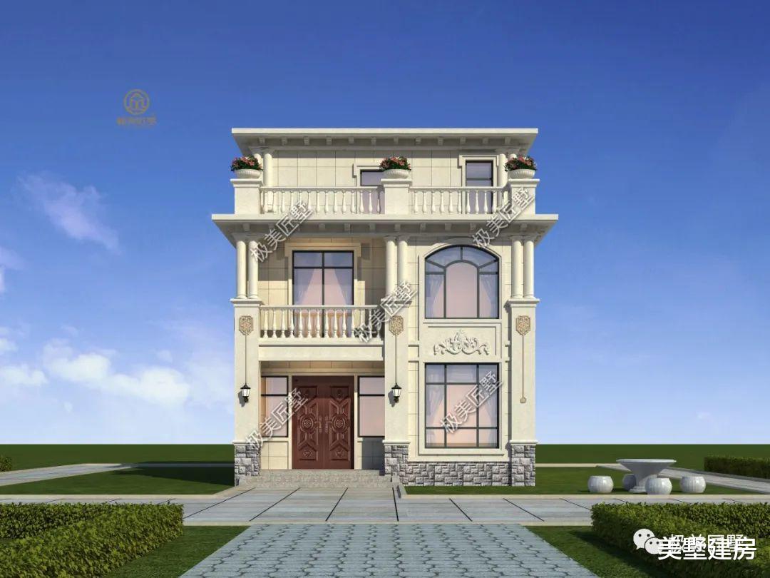 开间小进深大,想建好看的三层欧式别墅,点进来看看