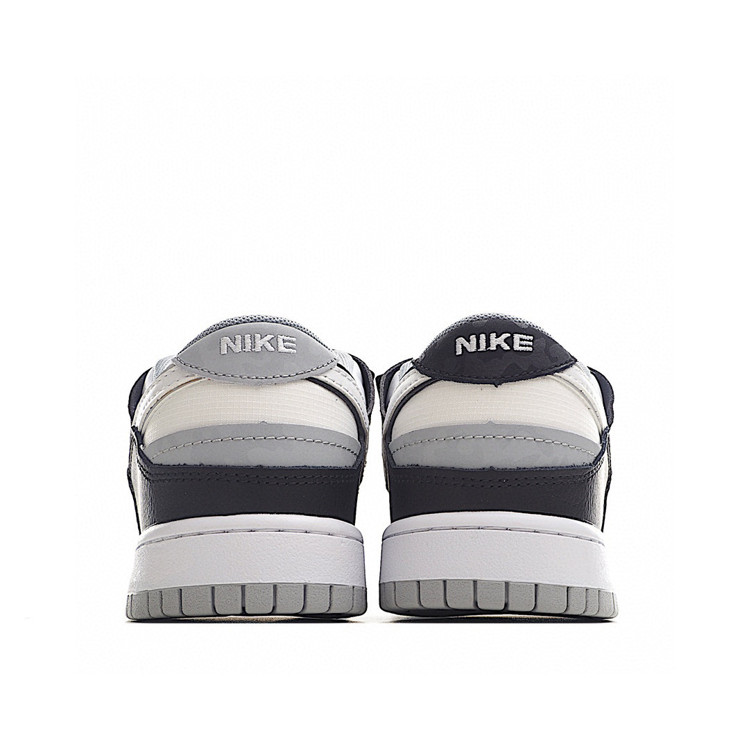 NK Dunk Scrap 缝合怪 白灰黑拼接
