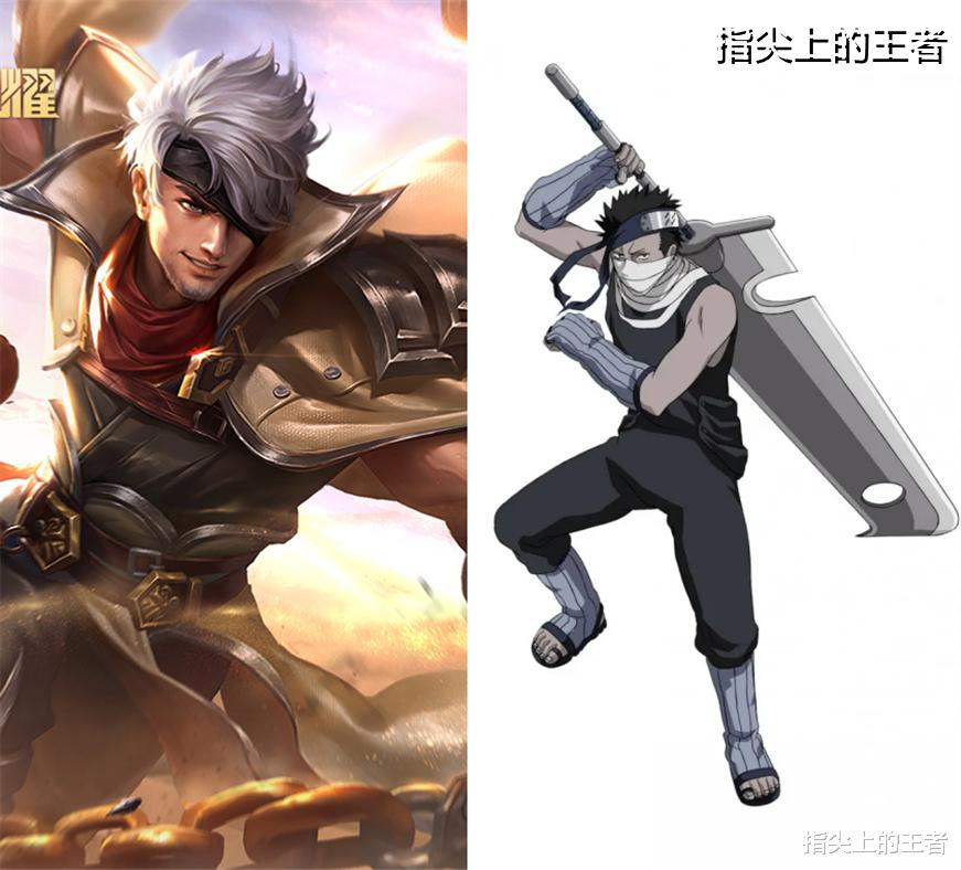 武装|王者荣耀X火影忍者,白完美匹配镜,四代给李白,无数火迷的梦