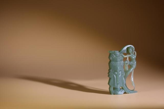 雕刻|飞天抱琴,观音垂莲,妙法相生,梵音自来!玉雕雕刻全过程