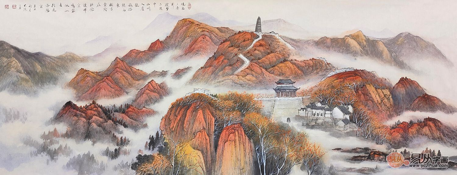 山水画|山水画收藏：当代名家叶大隐作品