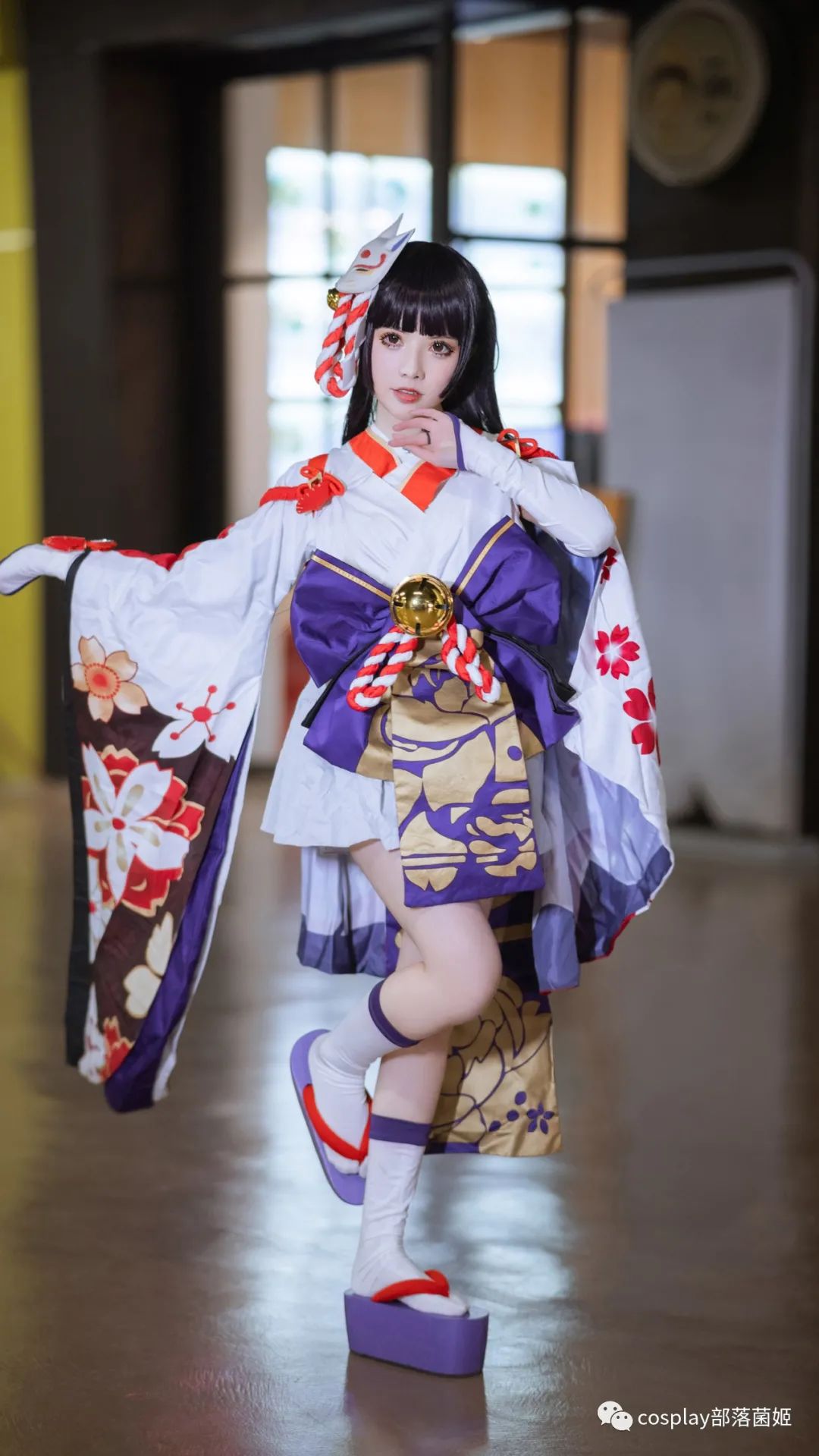 阴阳师|cos：阴阳师雪女月见之樱cos正片@伊樱丫