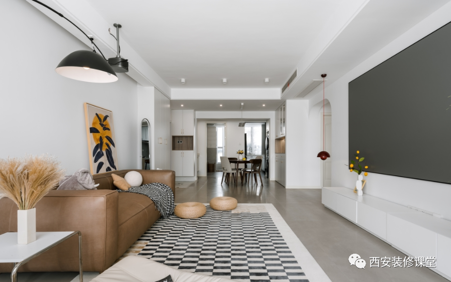 110㎡二手房改造,两室现代混搭