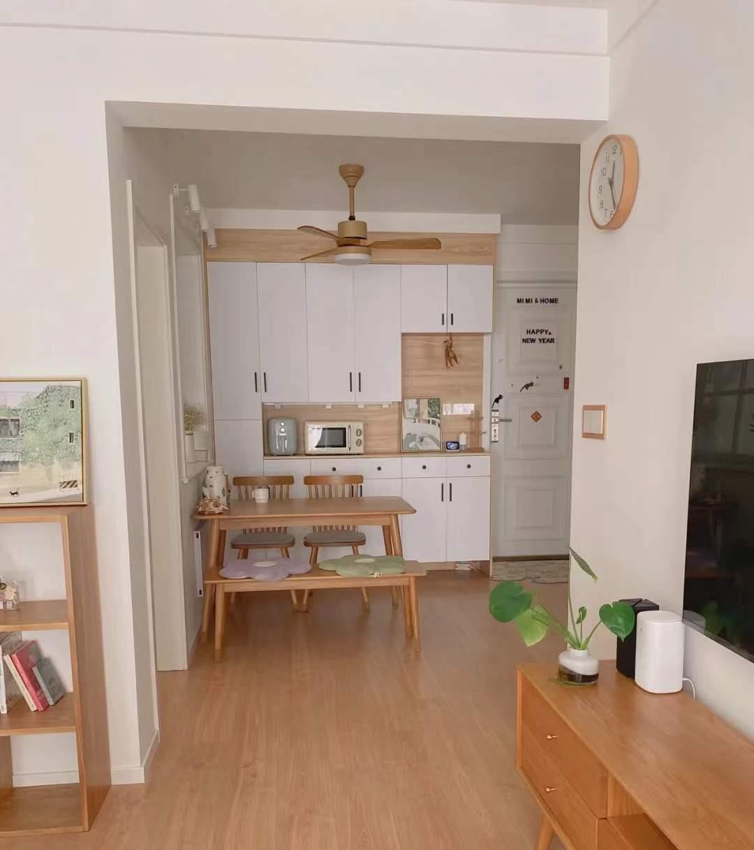 女主4.5W装80㎡小两居，硬装超简单，完工超好看，堪称省钱教科书