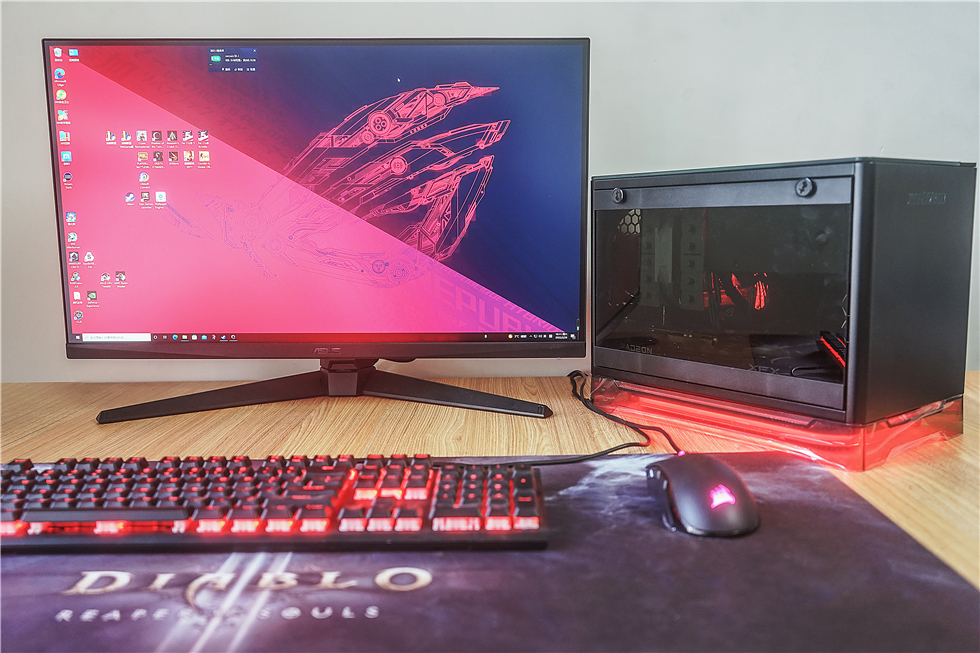 无线充电|能无线充电的电脑主机——5600X+RX6600黑狼版+迎广A1 Plus装机