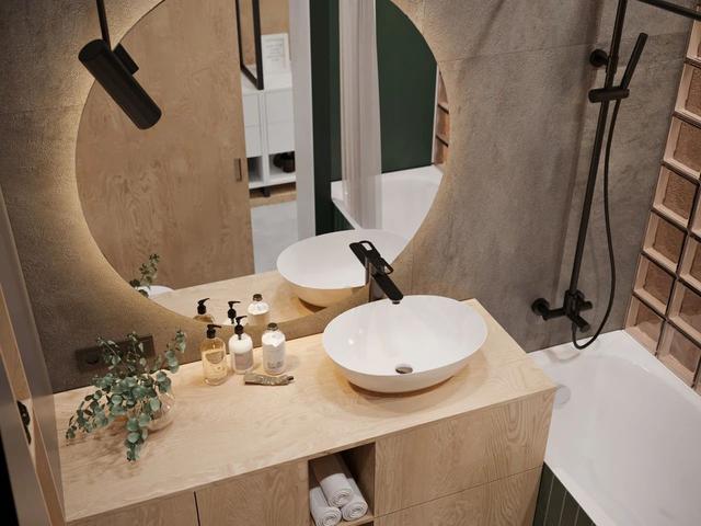 36㎡一人居，客厅「玻璃砖+秋千」，自带高级感滤镜，看着很心动！