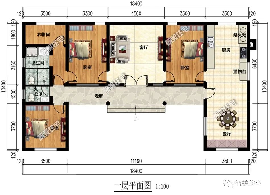 一层住宅也能带来大惊喜，中式风格设计，文化底蕴都蕴藏其中