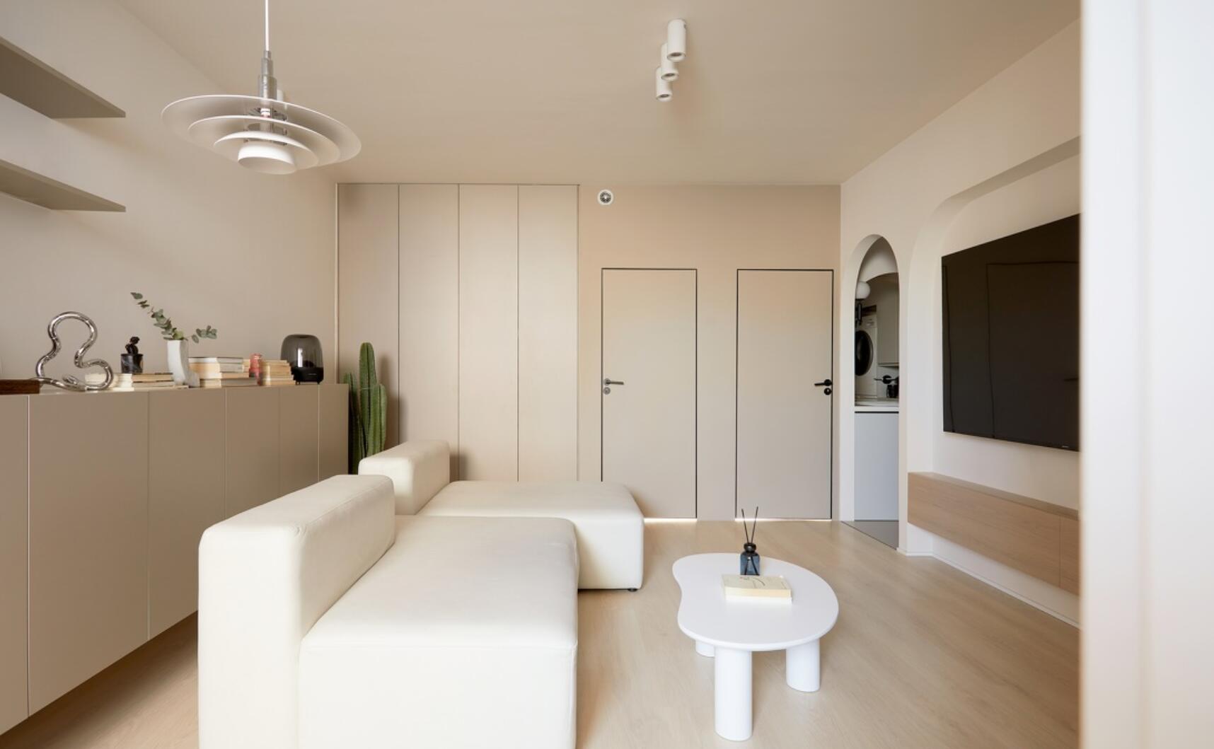 这是我见过最治愈的家!64㎡,全屋色调统一,氛围感溢出屏幕