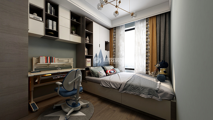 保利中粮堂悦1402现代风格装修,家的感觉就是这样。