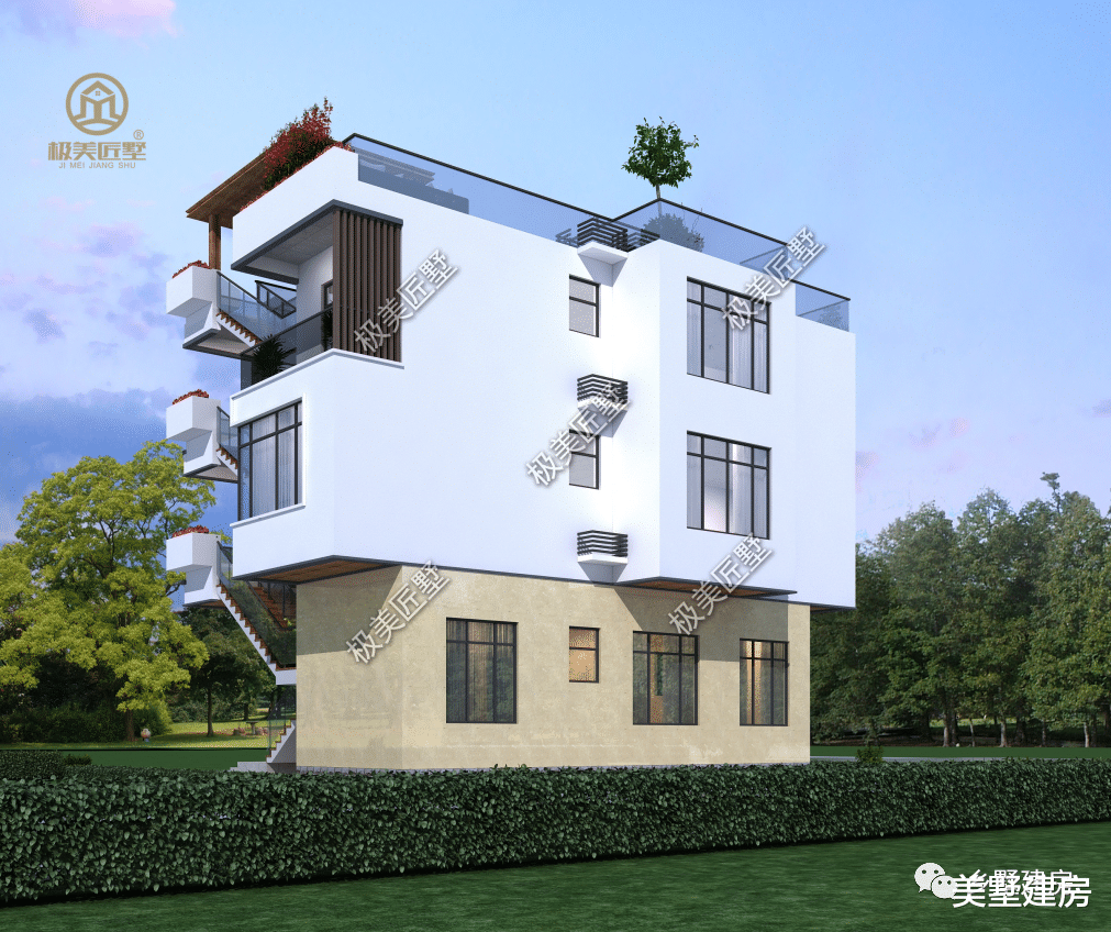 三层现代风别墅,简单大气,喜欢就快快点赞收藏吧