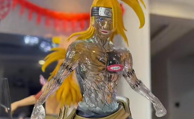 手办|迪达拉透明自爆手办,看到发光的身体,知道万蛇是怎么死的了