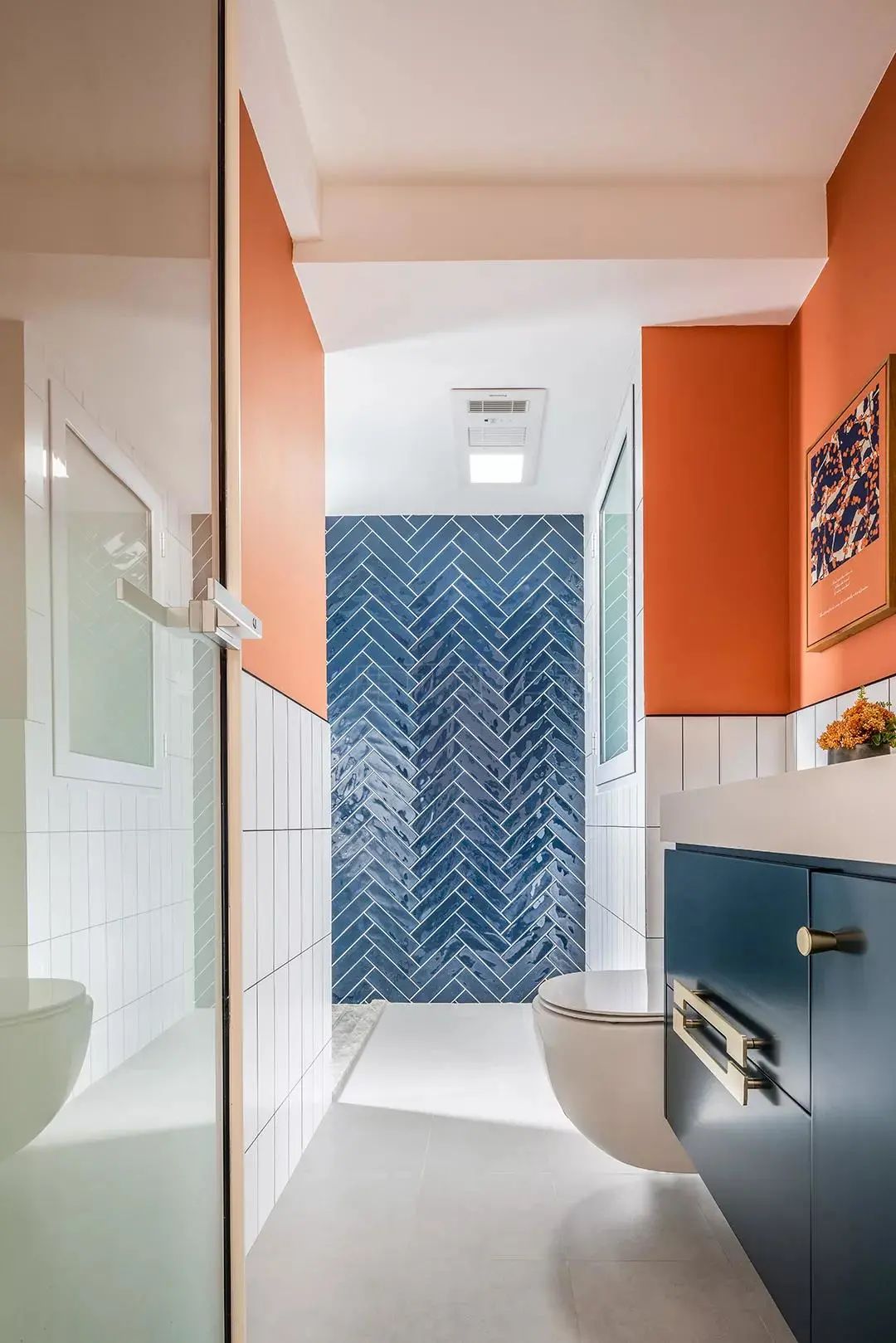 100㎡三室小家装修,下沉式玄关、客厅,看完想拆房