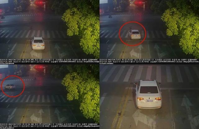 汉中交警曝光一批机动车闯红灯抓拍