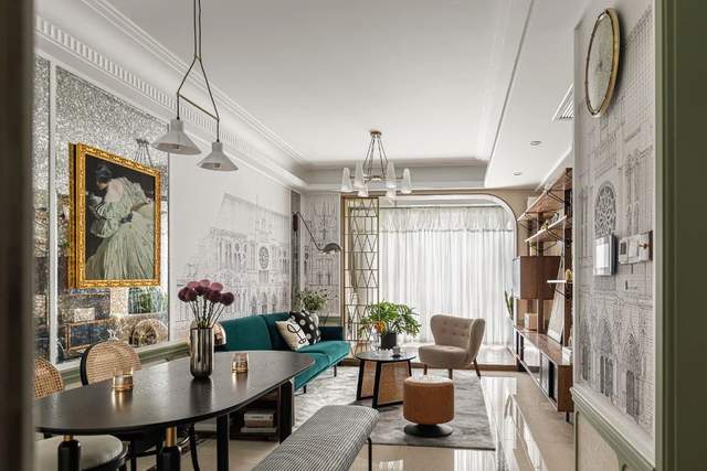 90平古典三居室,轻熟风的电影场景应运而生