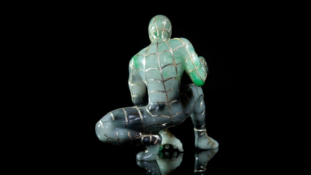 玉雕|玉雕: 蜘蛛侠|谁说对弈平凡的你不算自己的超级英雄？