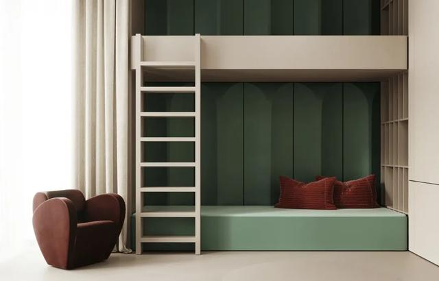 200㎡极简时尚风,优雅线条、盘状灯具,大胆配色,设计高级独特