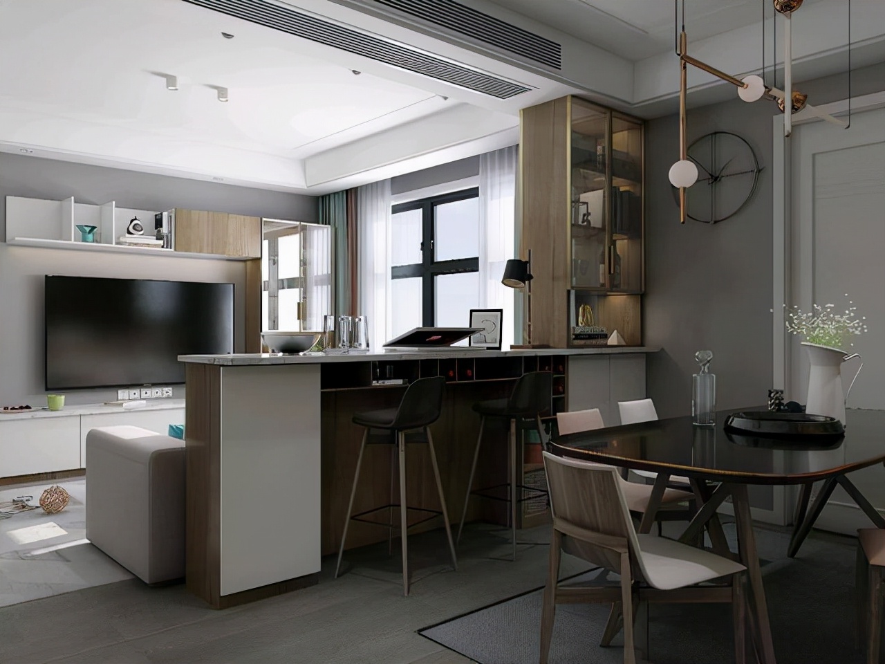 餐边柜要做成什么样子才实用又好看?看看这几款餐边柜设计