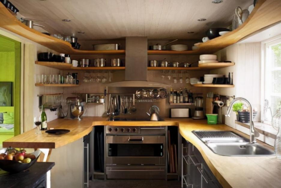 越来越多人厨房不装吊柜了,年轻人都这样设计,美观实用还省钱