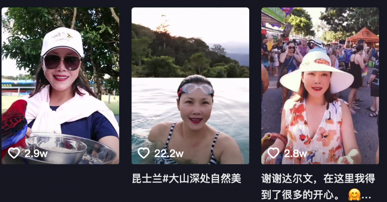 田震|田震分享国外豪华生活，手握大龙虾有半人高，妆容精致似贵妇