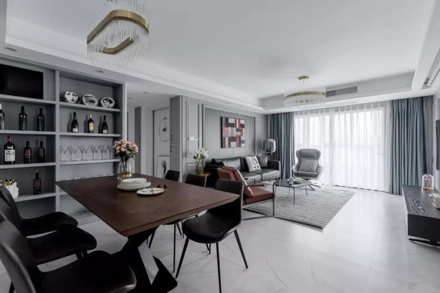 161平混搭四居室,儿童房让孩子享受在这“动物世界”氛围里