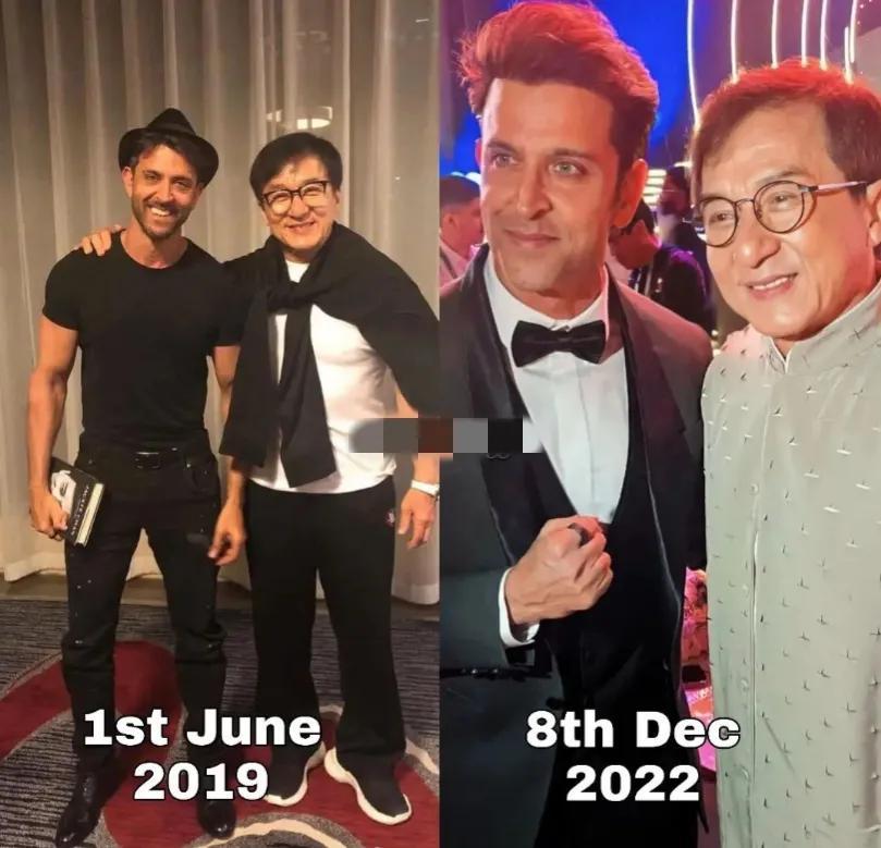 成龙|成龙参加沙特电影节,与世界名模推杯换盏,被泰森紧紧抱住