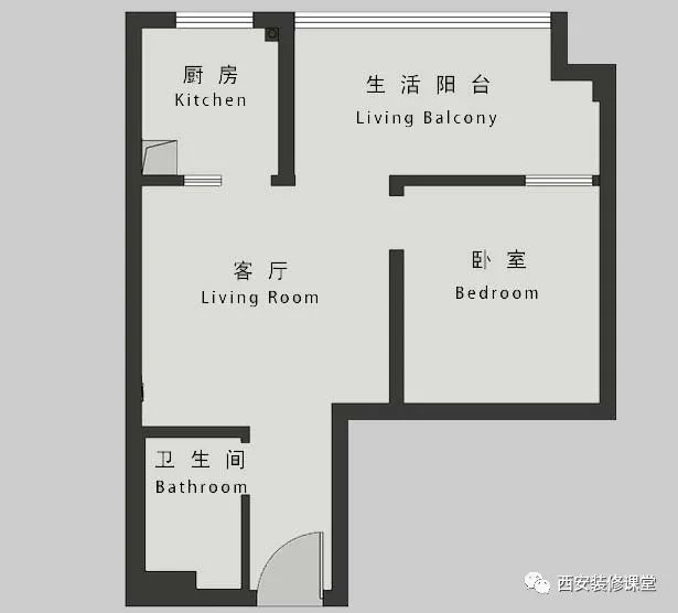 65㎡一室一厅,一个人住舒服