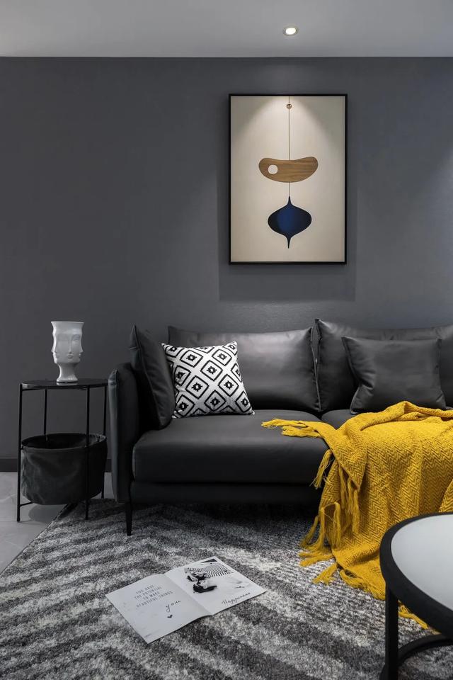 126㎡现代简约，低调的灰色空间，布置出温馨自然的舒适感