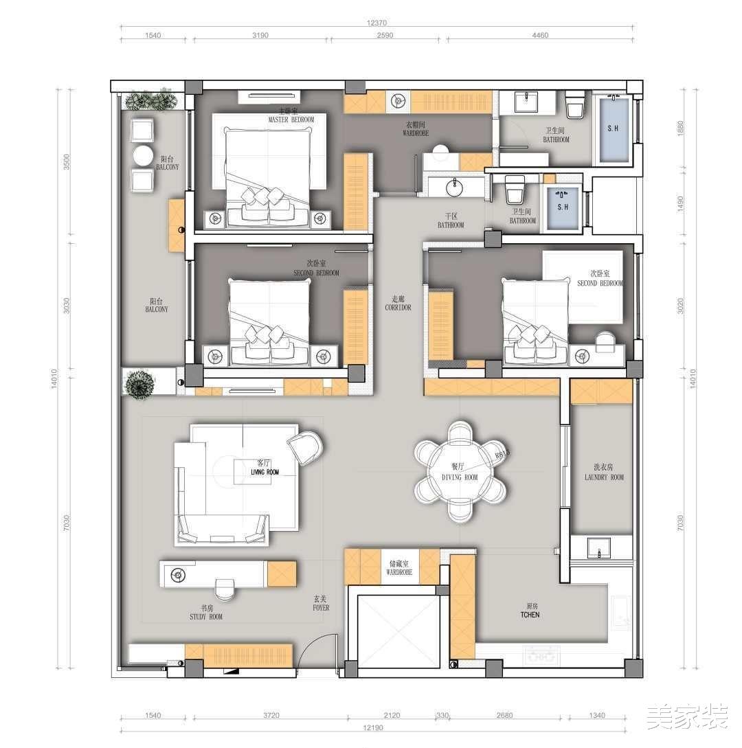 170平时髦三居：细节精致、储物超强、处处有惊喜！