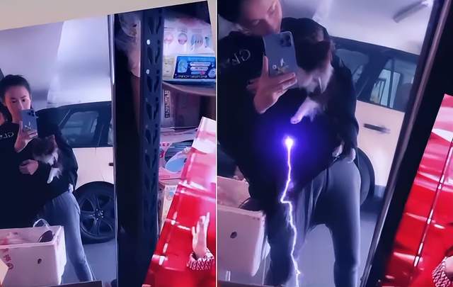 张柏芝|张柏芝车库内素颜自拍，12岁儿子个子超高，五官和谢霆锋一模一样