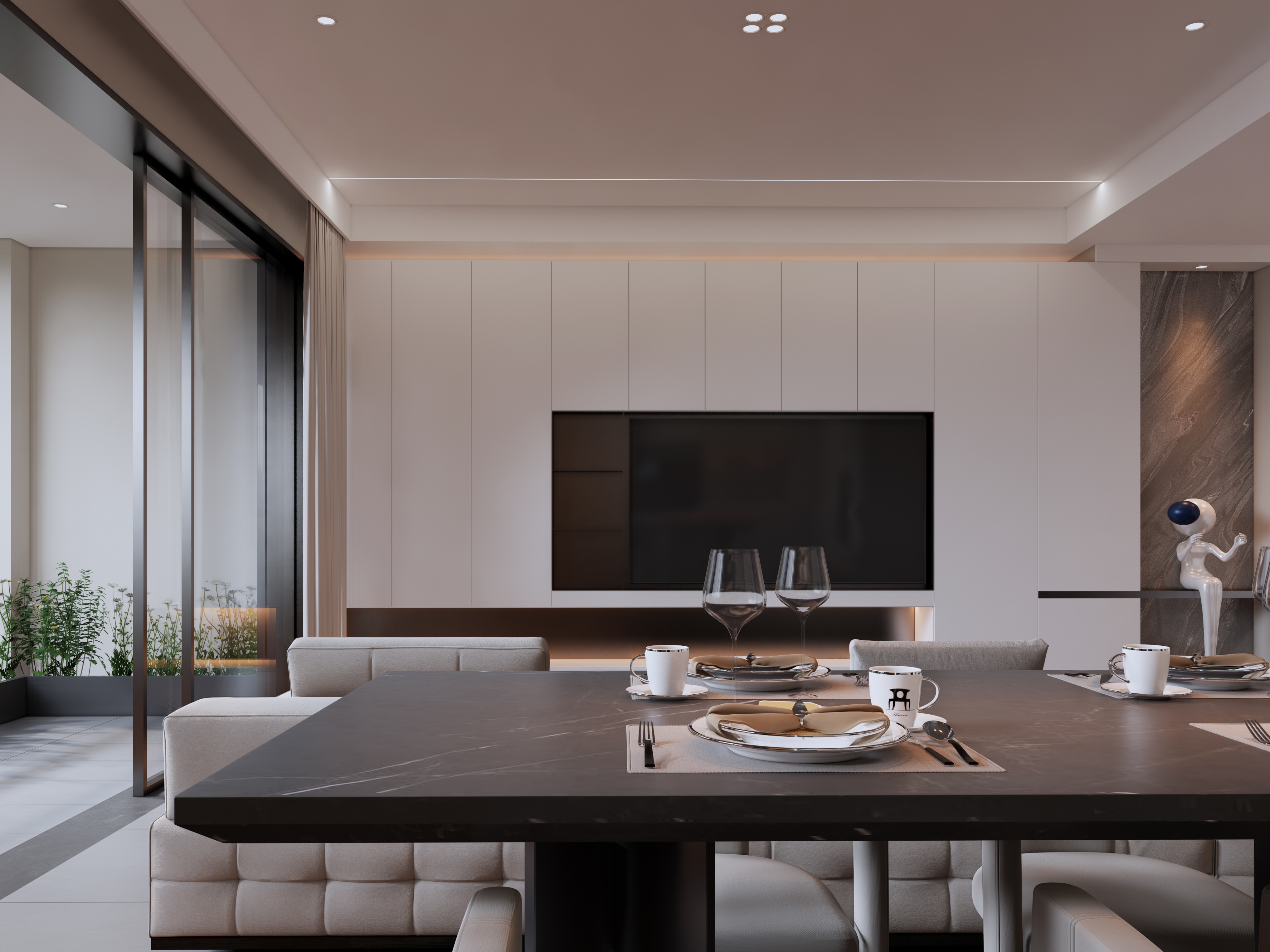 151㎡ 现代奶油风,一隅安宁