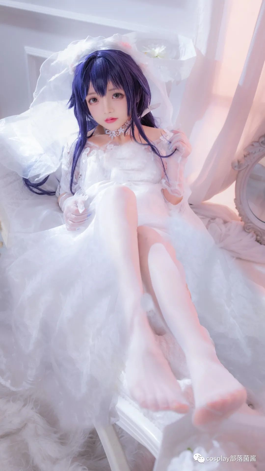 碧蓝航线|cos:碧蓝航线吾妻婚纱cos正片@椎名莜