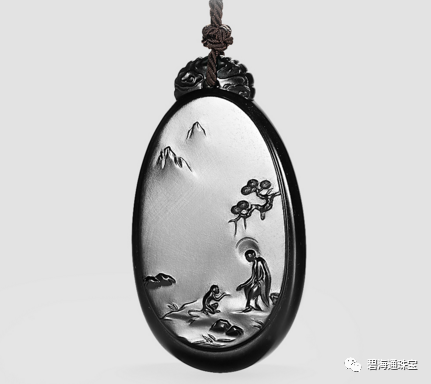 玉雕|项京讲堂-翡翠山水牌