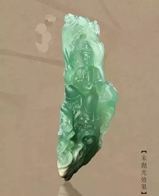 |非比寻常的翡翠原石毛料，竟雕刻成传世之宝，第一眼你看到了什么？