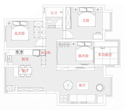 闺蜜“穷装”的新家火了,115㎡的房子,整个装修只花了12万,佩服