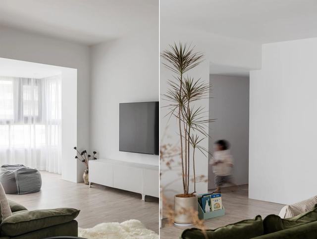 她家176㎡,全屋不做造型,只刷乳胶漆,效果反而高级又大气,晒晒