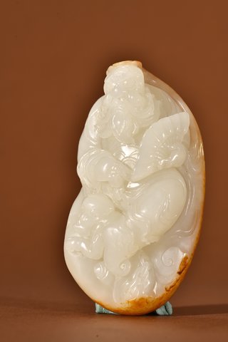 和田玉籽料|和田玉籽料钟馗把件