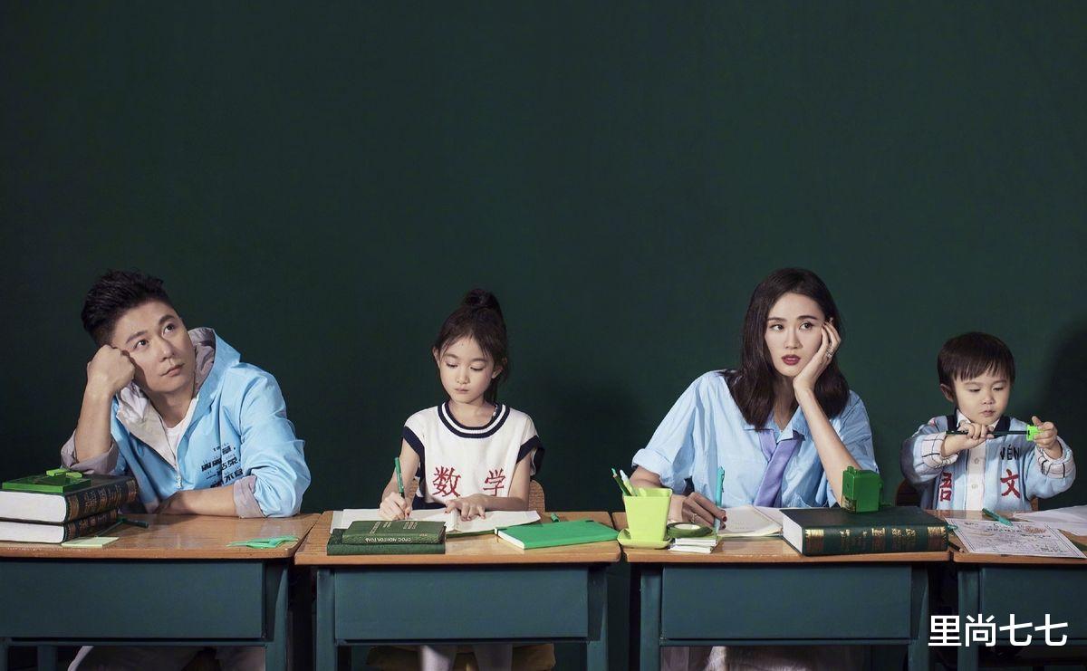 奥莉|李小鹏一家四口逛街,他当奶爸妻子打扮靓丽像模特,奥莉太活泼