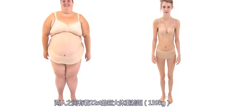 和瘦子交换饮食10周后，360斤英国女孩犹如“整容”！网友炸了