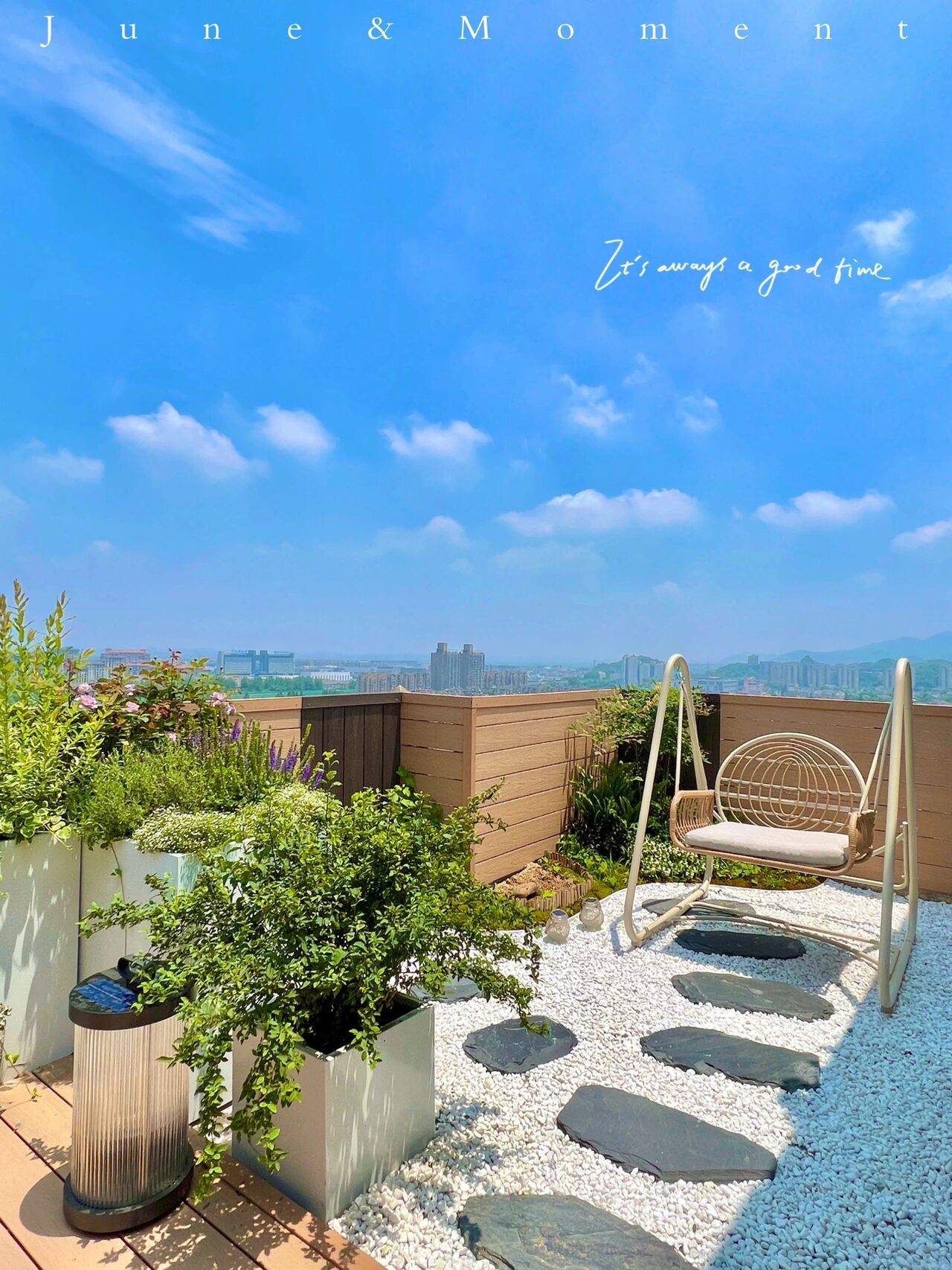 玄关|买一栋顶楼带露台的房子,只花2.2w打造个露台花园,比别墅还舒服