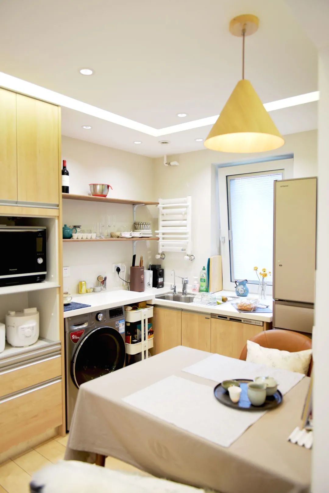 50㎡小屋改1卧室、1中厨、1西厨、1功能厅/父母客房与卫生间