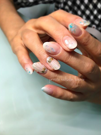 美甲 日本大热美人魚手指，牛仔布纹放指甲上，这就是夏季最流行美甲趋势了