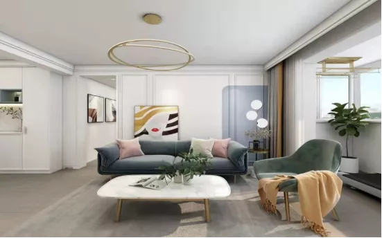 113㎡北欧风2室1厅，儿童房清新、可爱，很适合二胎家庭