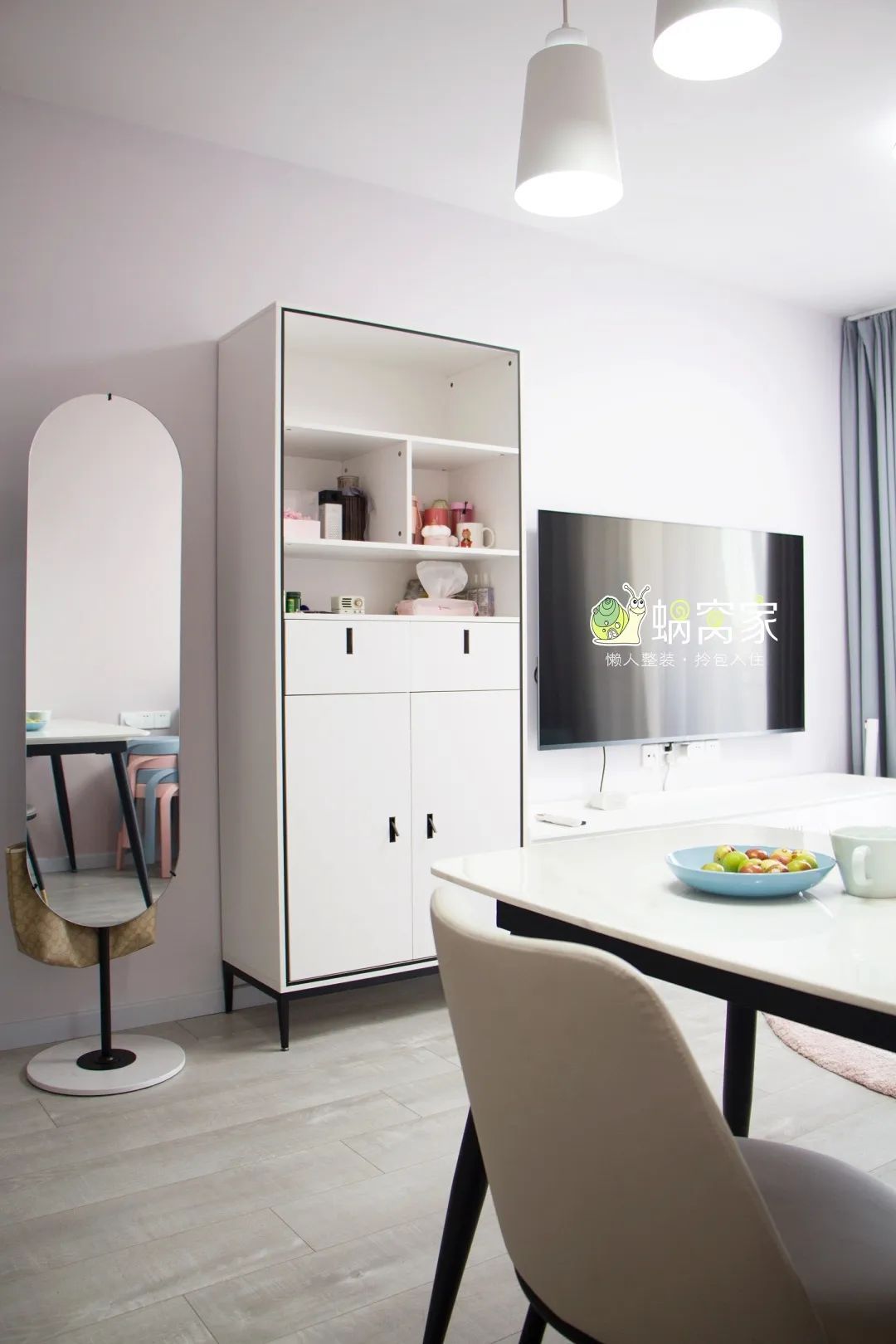 轩怡实景丨金碧花园-44㎡-北欧风格