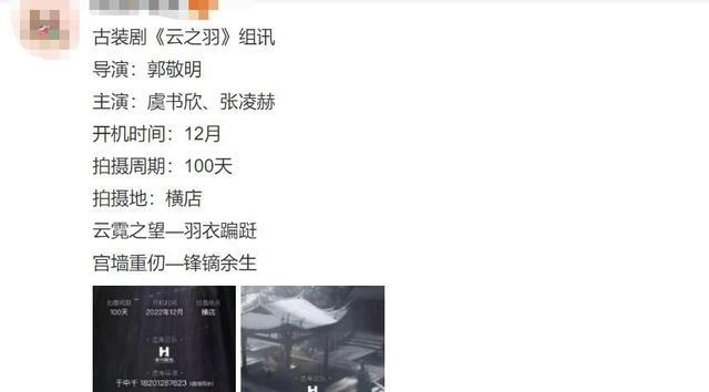 张凌赫|虞书欣张凌赫有望二搭!两人被传合作《云之羽》,还能再现爆款吗