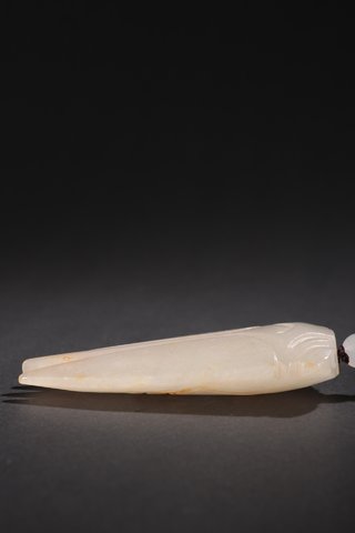 |回流-和田玉汉八刀鸣蝉挂件