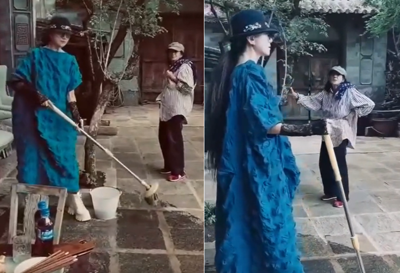 杨丽萍|杨丽萍为母亲过节太暖心！十几个菜摆满一桌，亲朋好友众多超热闹