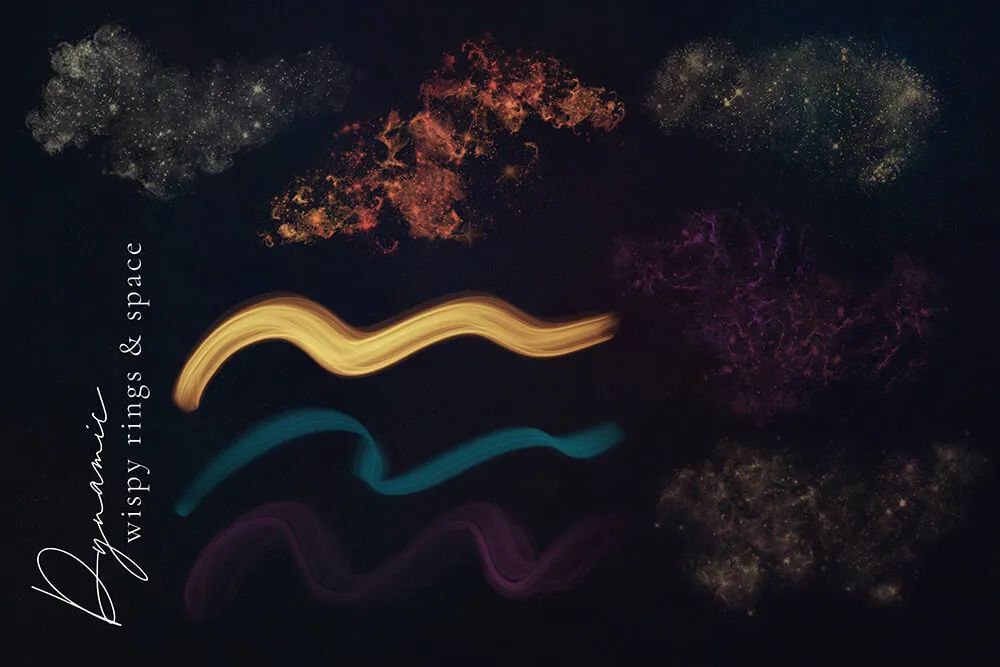 美丽银河艺术 | Procreate银河星辰星空笔刷