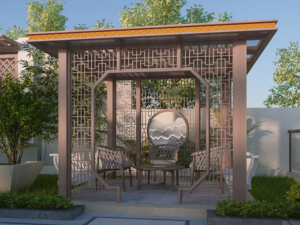 家有庭院或露台搭个铝合金凉亭成为自己的活动休闲区