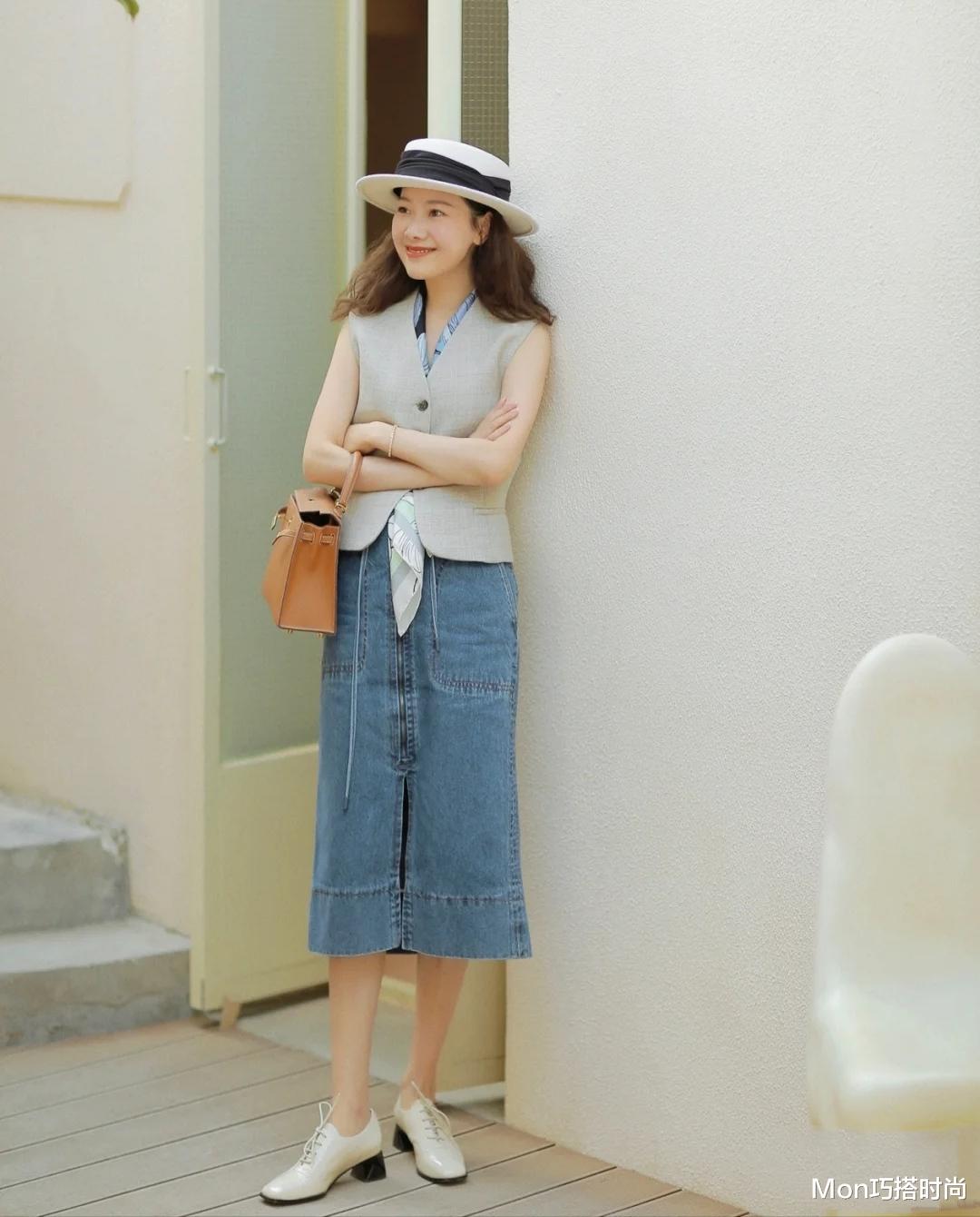 夏天，还是穿“布洛克鞋”好看，配裙子洋气又显高，走哪都是焦点